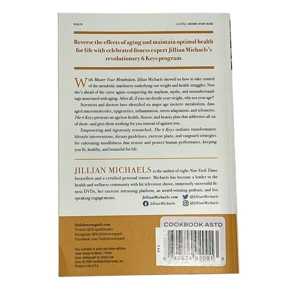 The 6 Keys by Jillian Michaels | Fitness, Health & Longevity Book - Picture 2 of 5